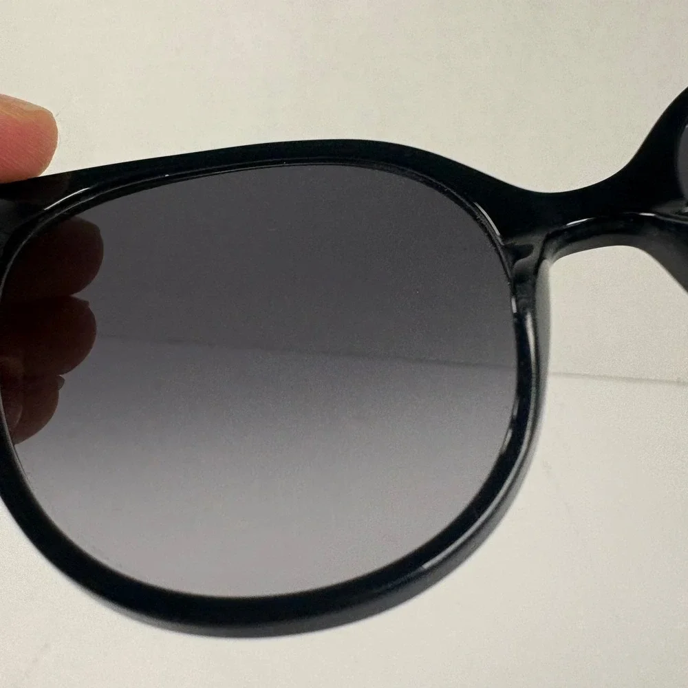 Kate Spade Erlyn Sunglasses Women 56mm Black Grey Gradient Round ERLYN/G/S BSC9O